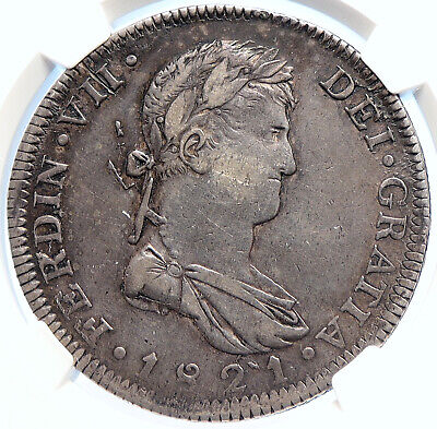 1821 8 Reales Silver Coin